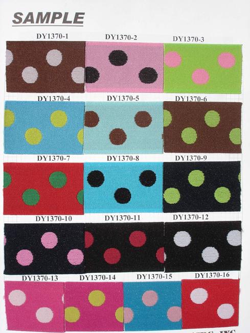 1.5" Jacquard Elastic, dots