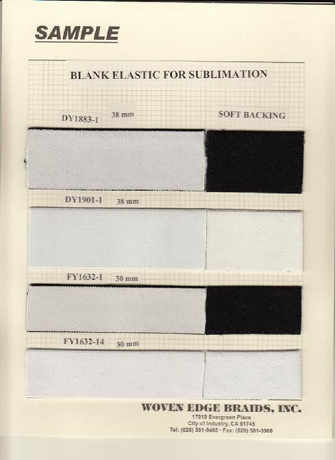 Blank Elastic for Sublimation