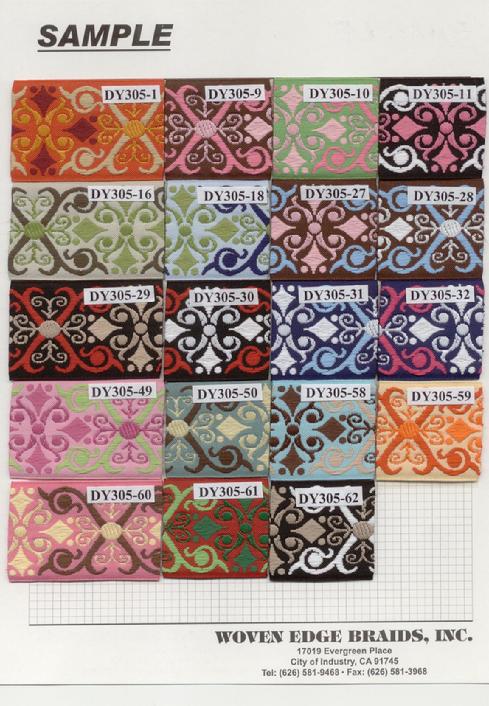 1.5" WIDTH JACQUARD RIBBON